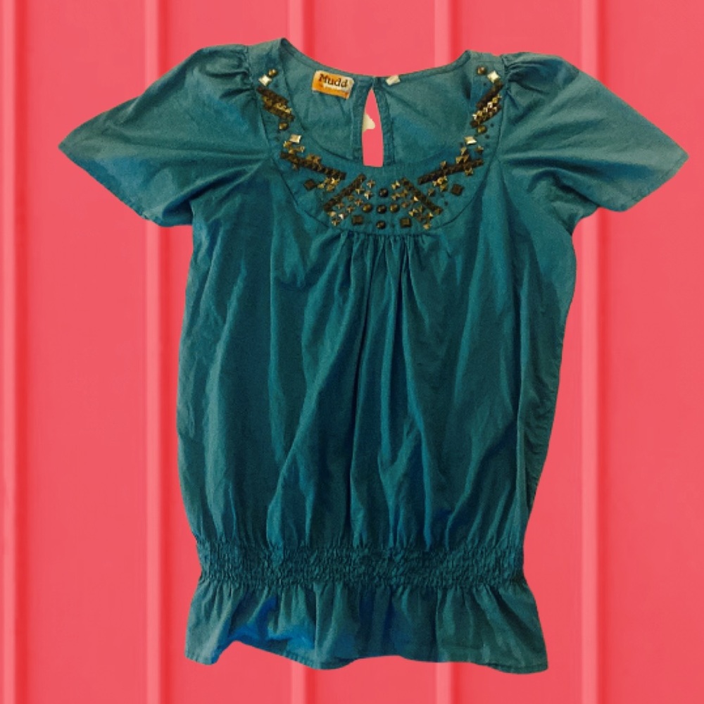 Vintage 90s metal studded top by Mudd